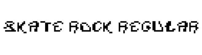 Skate Rock Regular  Fuentes Gratis Descargar