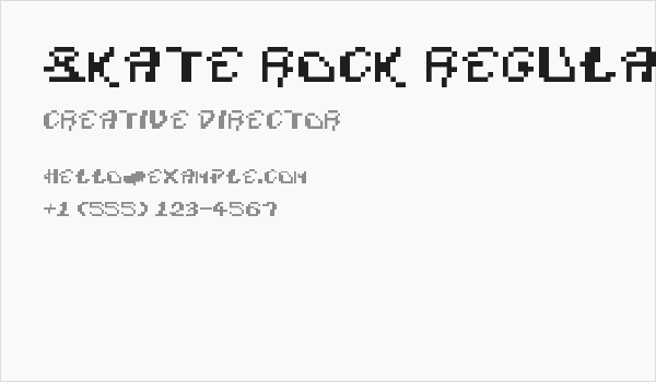 Skate Rock Regular Business Card