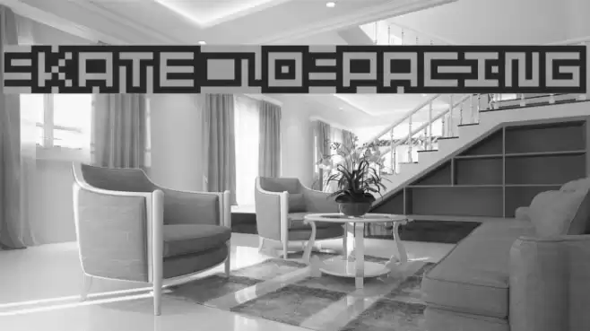 SkateCNoSpacing Font examples