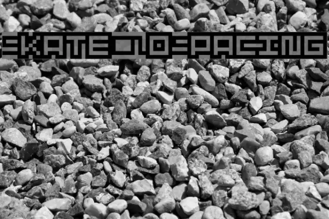 SkateCNoSpacing Font examples
