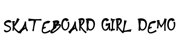 Skateboard Girl Demo  नि: शुल्क फ़ॉन्ट्स डाउनलोड