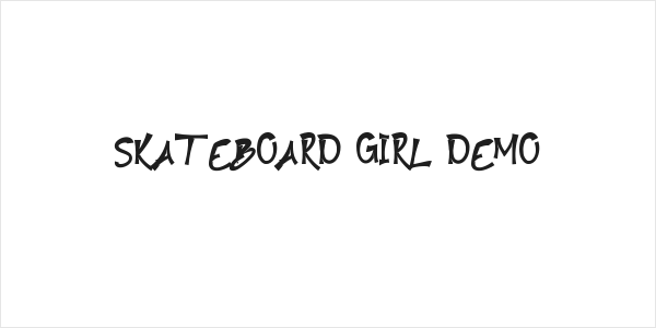Skateboard Girl Demo Logo