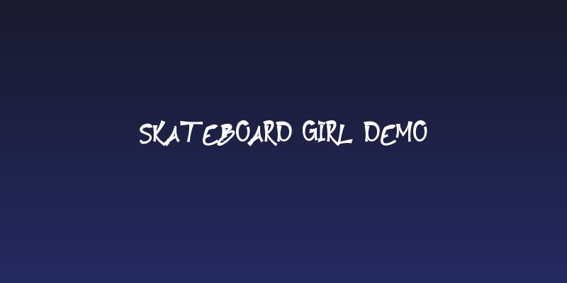 Skateboard Girl Demo Social Header