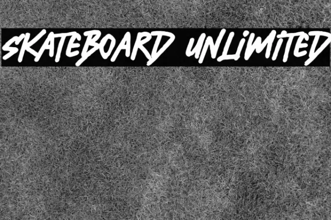Skateboard Unlimited Font examples