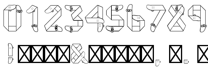 Skateboardfont Font OTHER CHARS