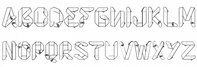 Skateboardfont Fuentes MAYÚSCULAS