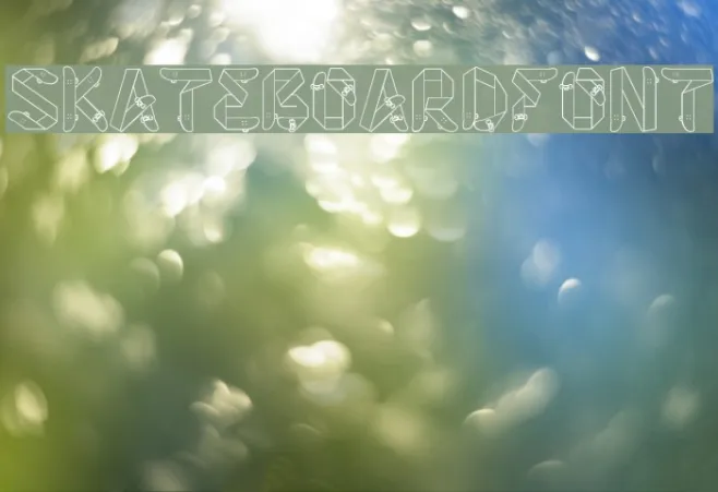 Skateboardfont Example 1