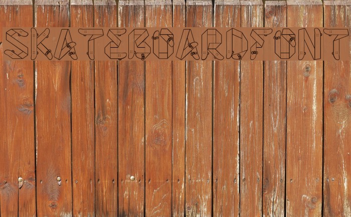 Skateboardfont Font examples