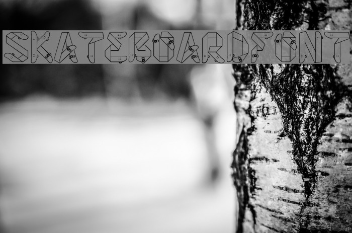 Skateboardfont Font examples