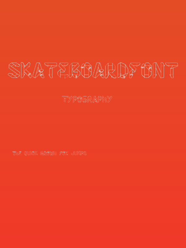 Skateboardfont Poster