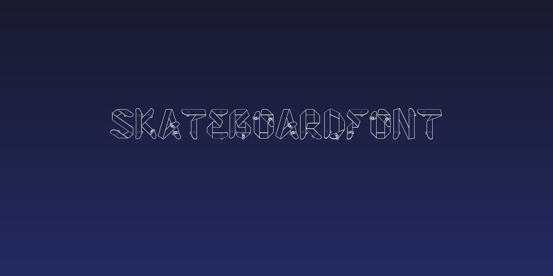 Skateboardfont Social Header