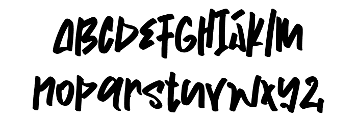 Skatenow Font LOWERCASE