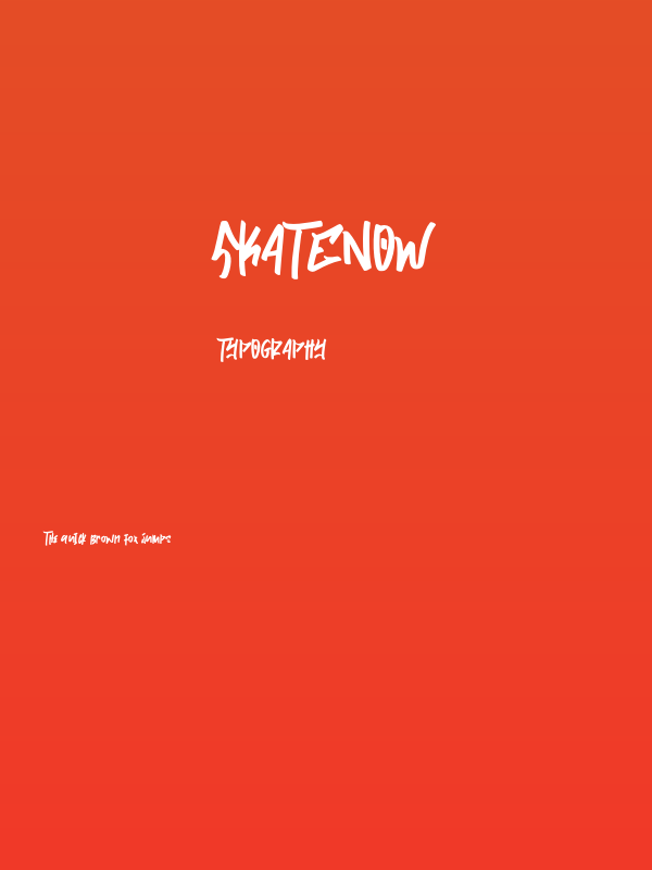 Skatenow Poster