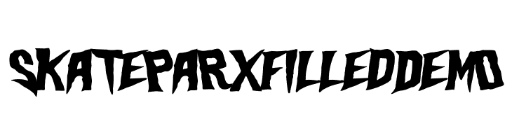 Skateparx Filled Demo  Descarca Fonturi Gratis