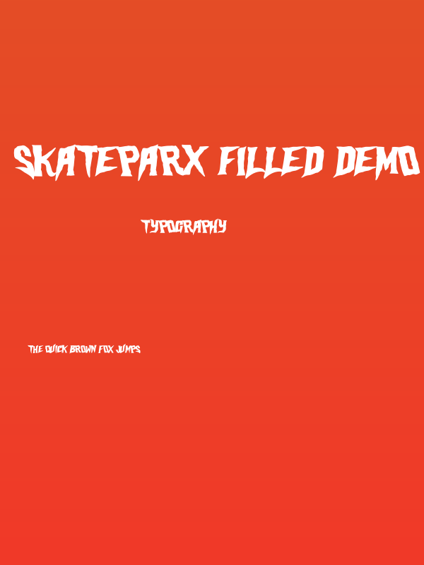 Skateparx Filled Demo Poster