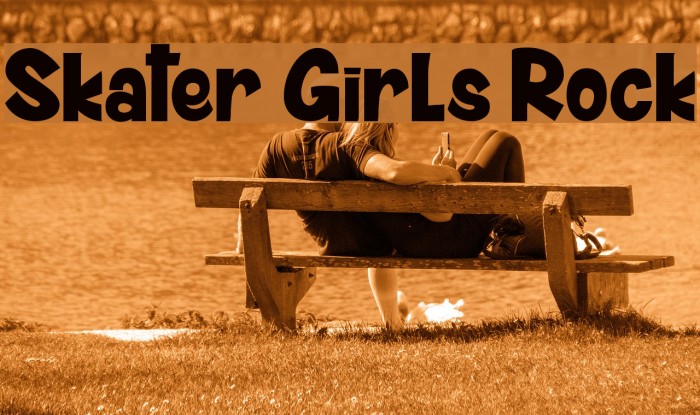 Skater Girls Rock Font examples