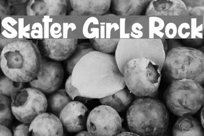 Skater Girls Rock Font examples