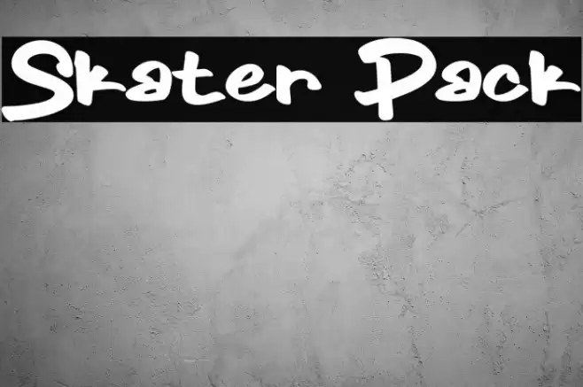 Skater Pack Font examples