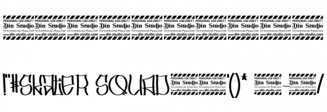 Skater Squad personal use Font OTHER CHARS