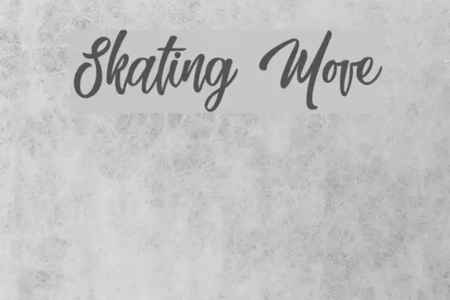 Skating Move Font examples