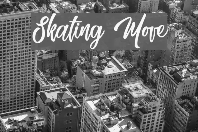 Skating Move Font examples