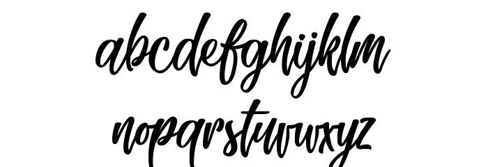 Skating Move Font LOWERCASE