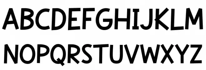 Skatone Caratteri MAIUSCOLE