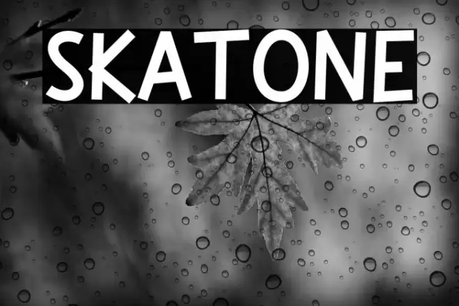 Skatone फ़ॉन्ट examples