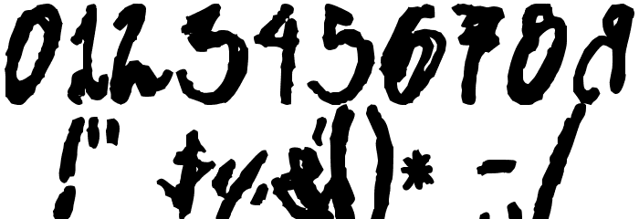 Skatter Font OTHER CHARS