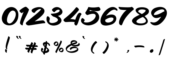 Skatter Font OTHER CHARS