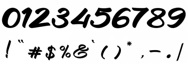 Skatter Font OTHER CHARS