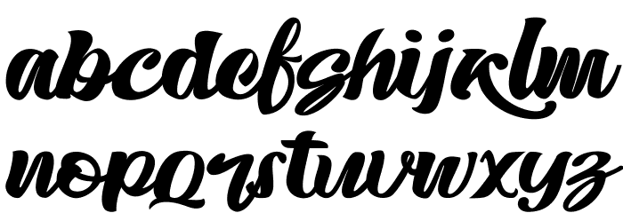 Skatter Font LOWERCASE
