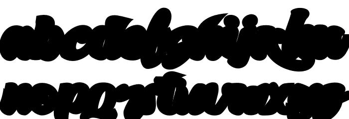 SkatterBase Font LOWERCASE