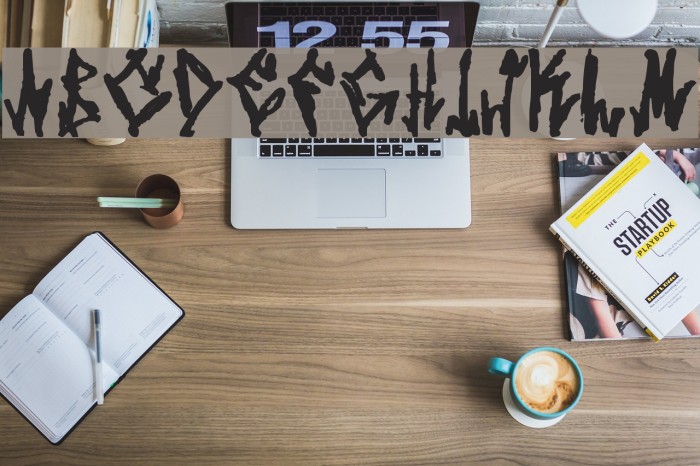 Skatter Font examples