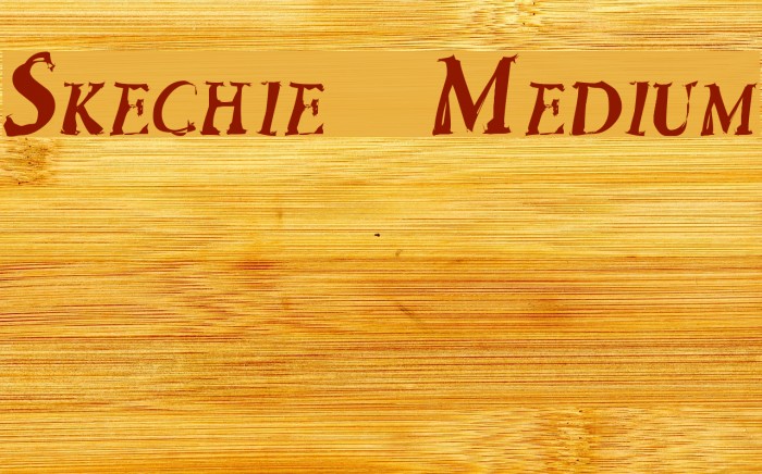 Skechie Medium Font examples