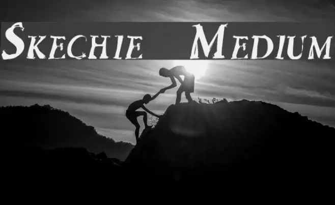 Skechie Medium Font examples