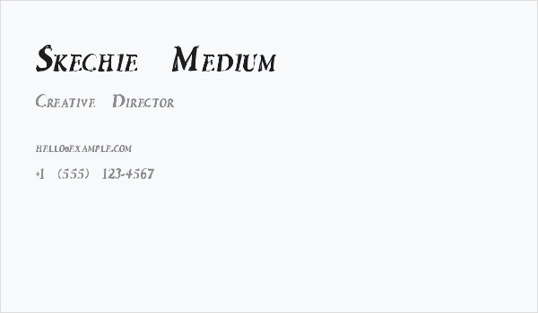 Skechie Medium Business Card