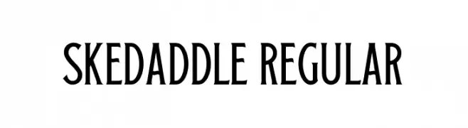 Skedaddle Regular  Скачать бесплатные шрифты