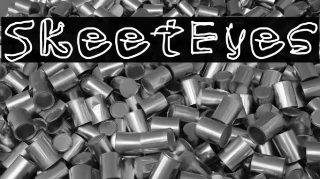 SkeetEyes Font examples