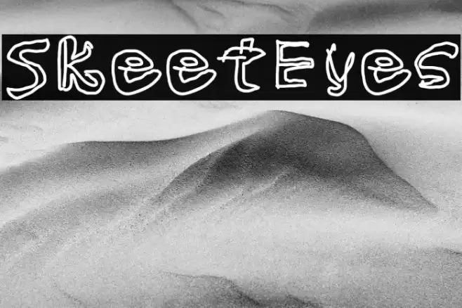 SkeetEyes Font examples