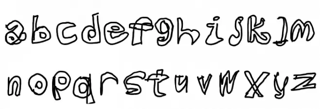 SkeetEyes फ़ॉन्ट लोअरकेस