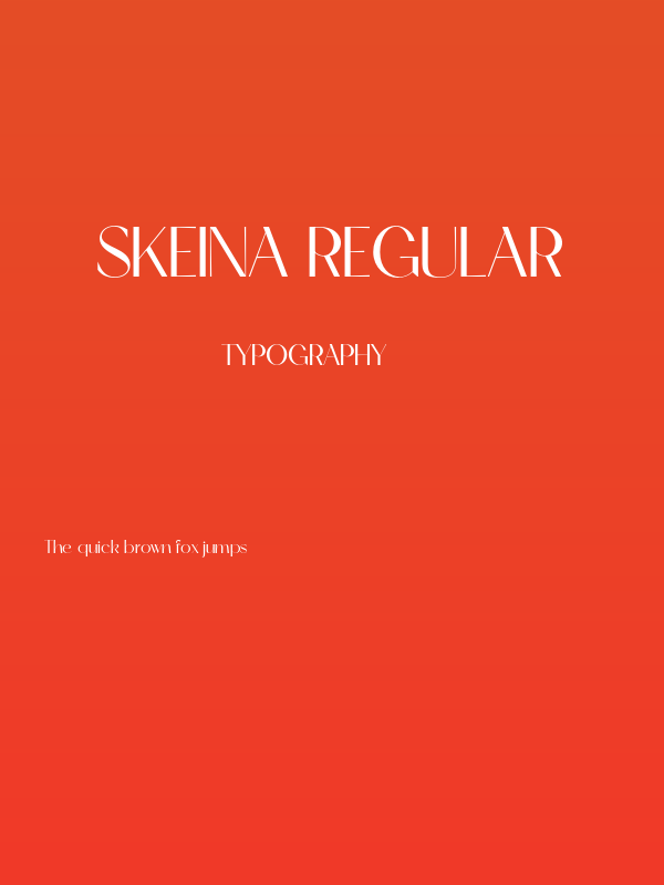 Skeina Regular Poster