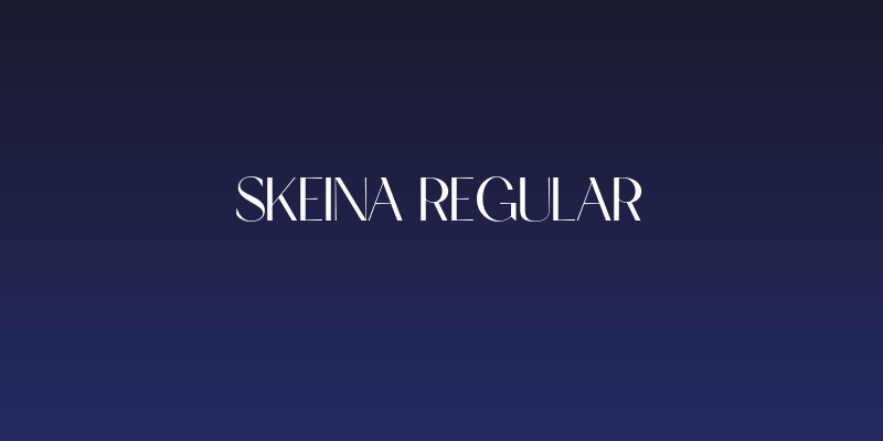 Skeina Regular Social Header