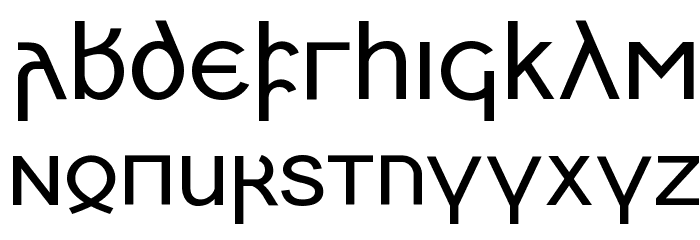 Skeirs Font LOWERCASE