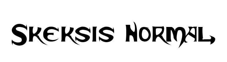 Skeksis Normal  Frei Schriftart Herunterladen