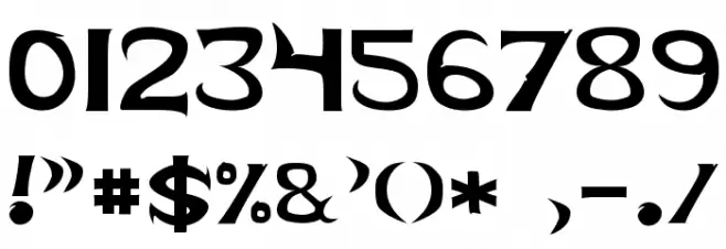 Skeksis Font OTHER CHARS