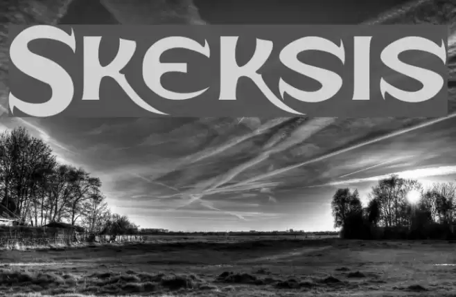 Skeksis Font examples