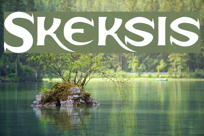 Skeksis Font examples