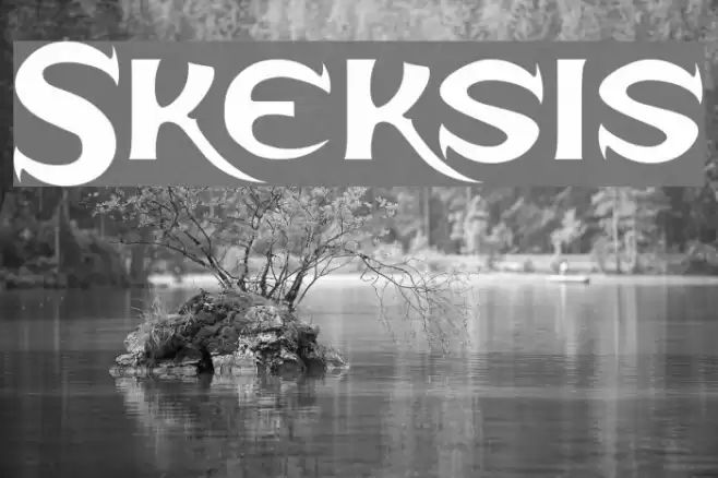 Skeksis Font examples