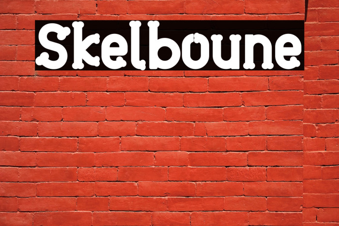 Skelboune Fonte examples